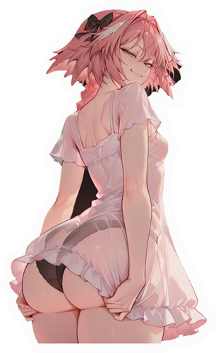 Adesivo astolfo anime stile - astolfo,