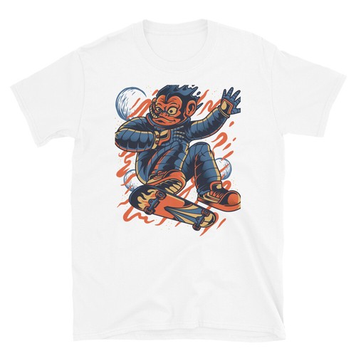 Maglietta skater monkey anime - skater,