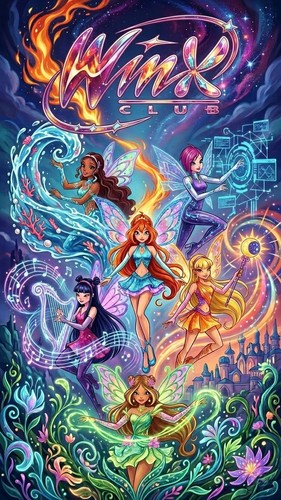 Poster winx club fata magica - club,